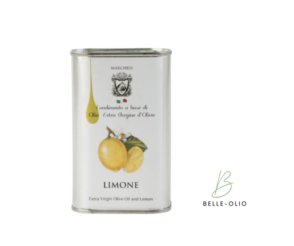 Olio Extra Vergine Limone Blik 250ml - Olijfolie gearomatiseerd met Citroen