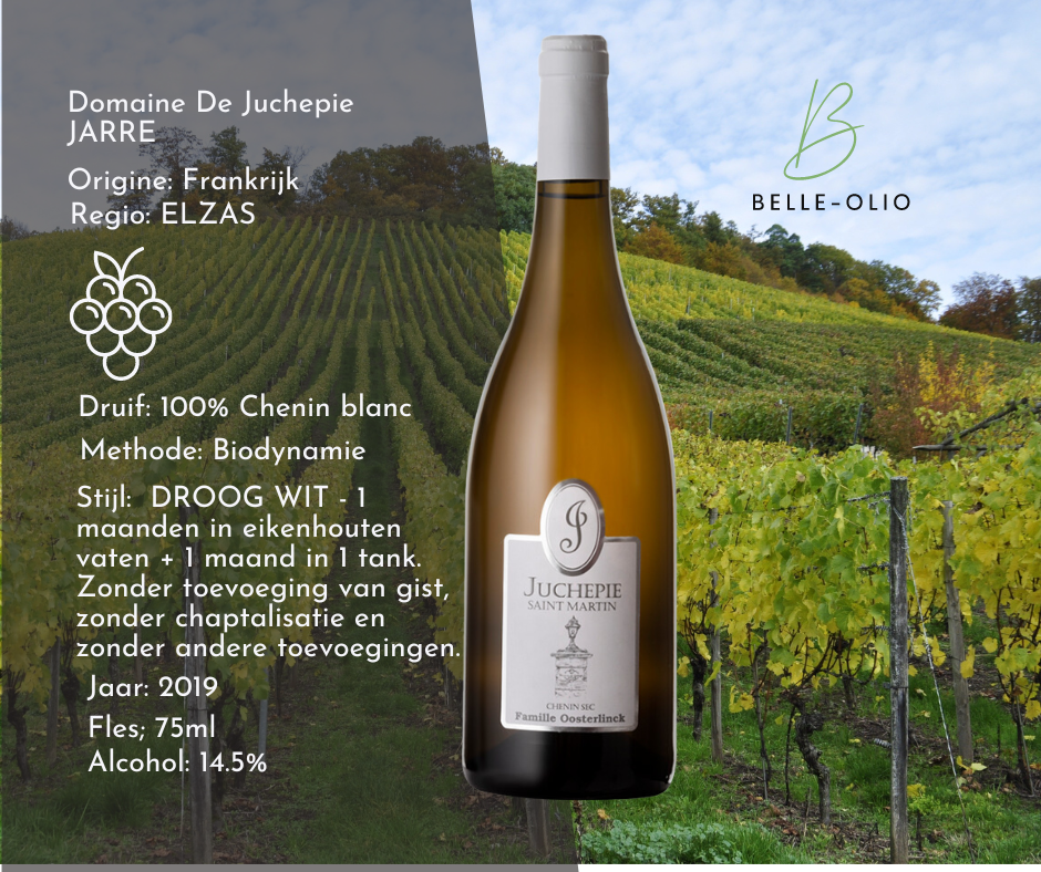 Domaine De Juchepie JARRE 0,75L - 2019 DROOG WIT - Loirevallei.