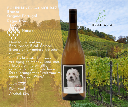 BOLINHA - Planet MOURAZ Branco 2020- Ontdek de Magie van Golden Wine uit Dão Orange