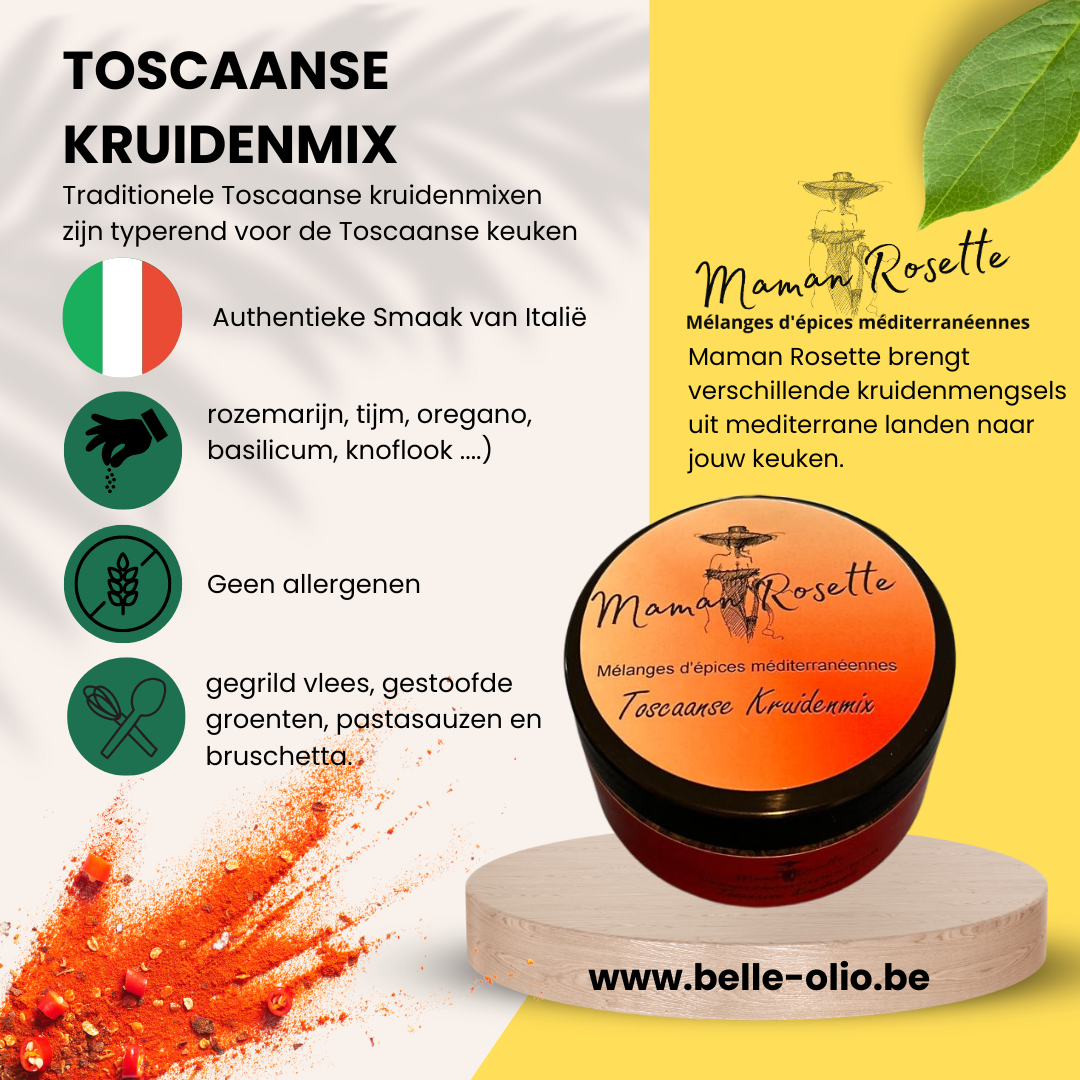 Toscaanse Kruidenmix 100gr - Ontdek de Smaak van TOSCANIË/ Italië