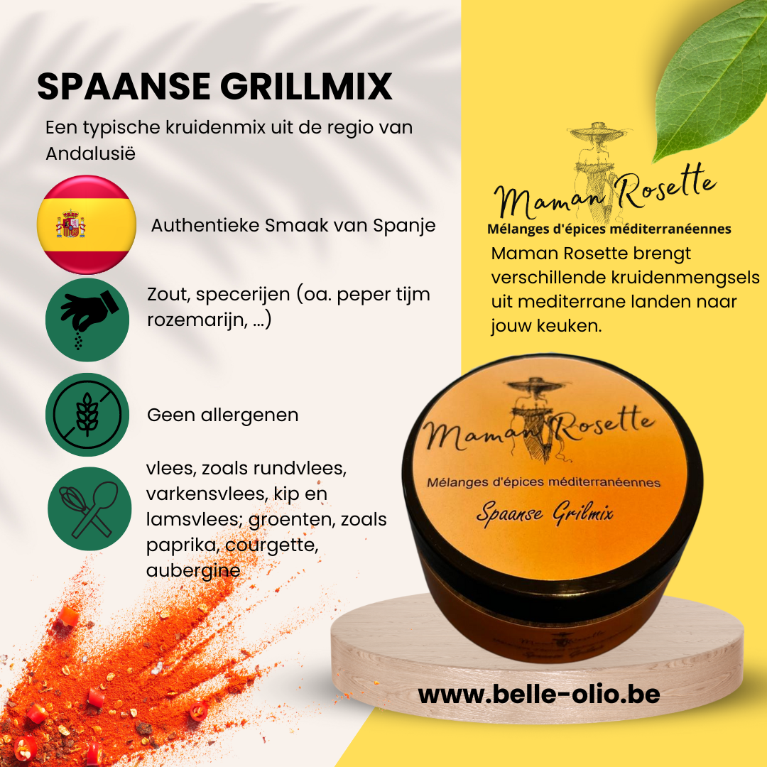 Spaanse Grillmix 100gr -  typische kruidenmix uit de regio van  Andalusië