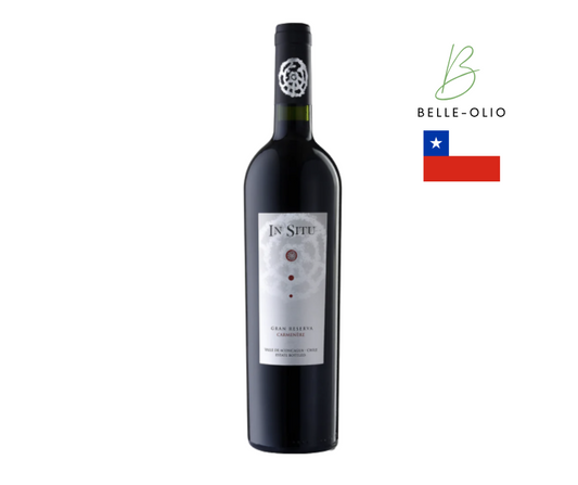 In Situ Gran Reserva Carmenere - Fluweelzachte Carmenere, mooi rond met aroma's van rood fruit, specerijen en vegetale toetsen