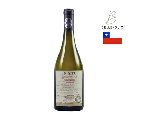 In Situ Signature Riverside Blend - Soepele en volle witte blend van Chardonnay en Viognier, geurend naar verse peer, geroosterde hazelnoten