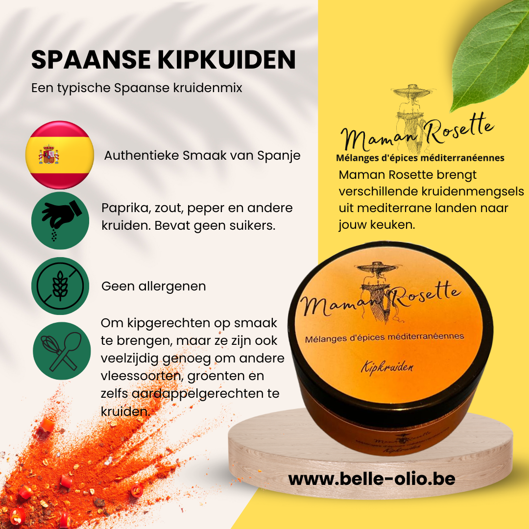 Spaanse kipkruidenmix  100gr -  typische kruidenmix ut spanje.