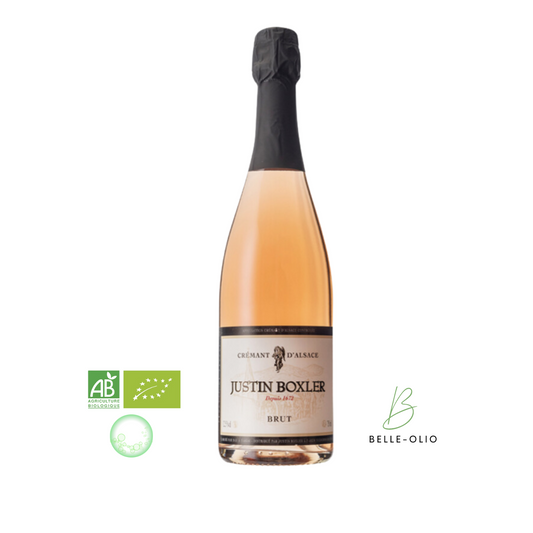 Domaine Justin Boxler CRÉMANT ROSÉ - Laat de roze bubbels van vreugde bruisen terwijl je geniet van deze elegante en feestelijke wijn uit de Elzas.