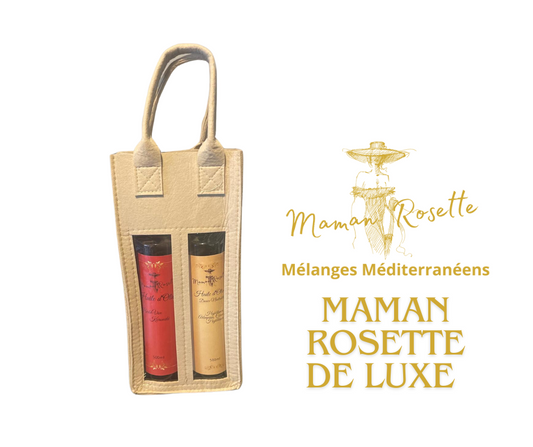 Maman Rosette De Luxe tas 2 flessen olijfolie