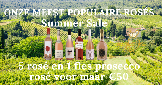 Yessssss, goed weer dus de Rosé Aanbieding 5=1 mix