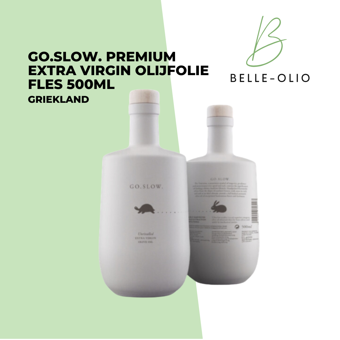 GO.SLOW. premium extra virgin olijfolie fles 500ml