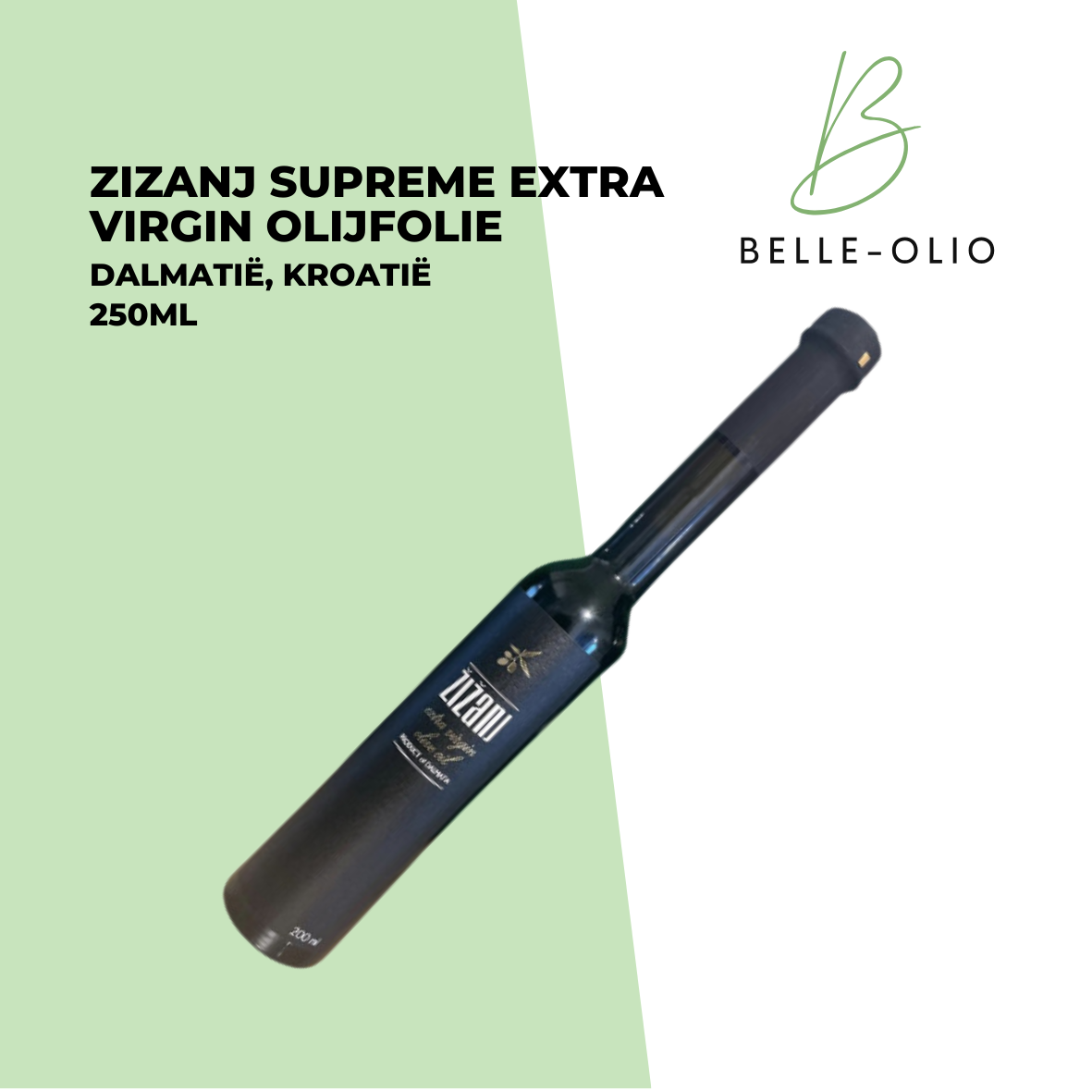 Zizanj Supreme Extra Virgin Olijfolie  250 ml - Kroatië: De Essentie van Pure Kwaliteit