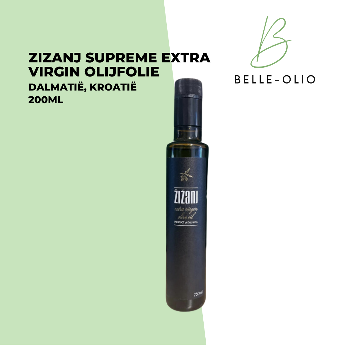 Zizanj Supreme Extra Virgin Olijfolie  200 ml - Kroatië: De Essentie van Pure Kwaliteit