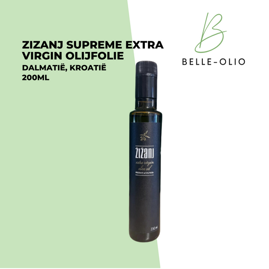 Zizanj Supreme Extra Virgin Olijfolie  200 ml - Kroatië: De Essentie van Pure Kwaliteit