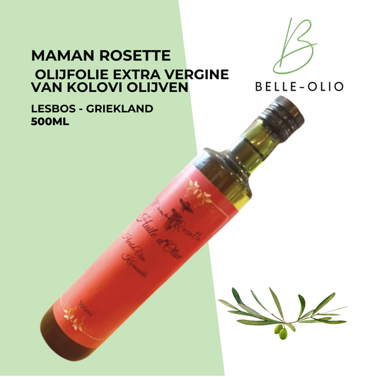 Maman Rosette Olijfolie  "Herbe Vive " 500ml - Kolovi olijven uit Lesbos (Griekland)