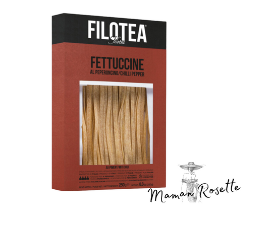 FETTUCCINE AL PEPERONCINO 250 gr. - eierpasta op ambachtelijke wijze geproduceerd