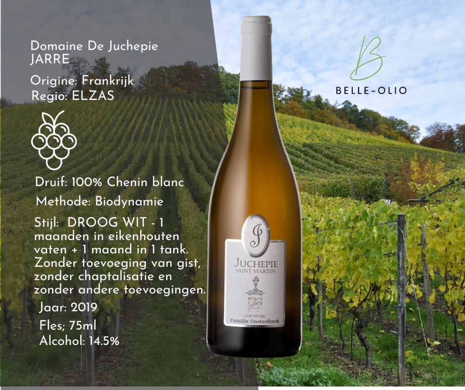 Domaine De Juchepie JARRE  0,75L - 2019  DROOG WIT - Loirevallei.