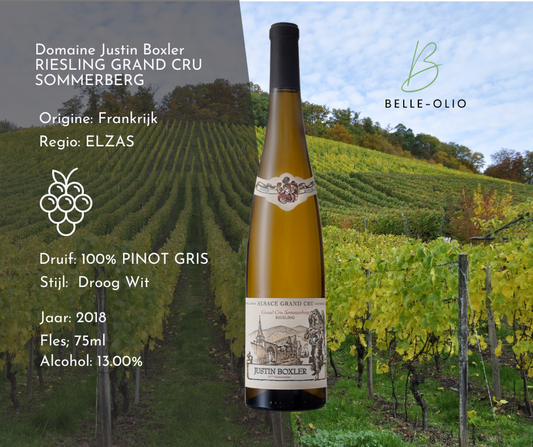 Domaine Justin Boxler RIESLING GRAND CRU SOMMERBERG - Deze wijn is een ware schat uit de Elzas