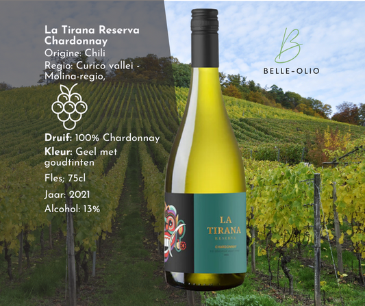 La Tirana Reserva Chardonnay - Aroma's van geroosterde hazelnoten en tropisch fruit