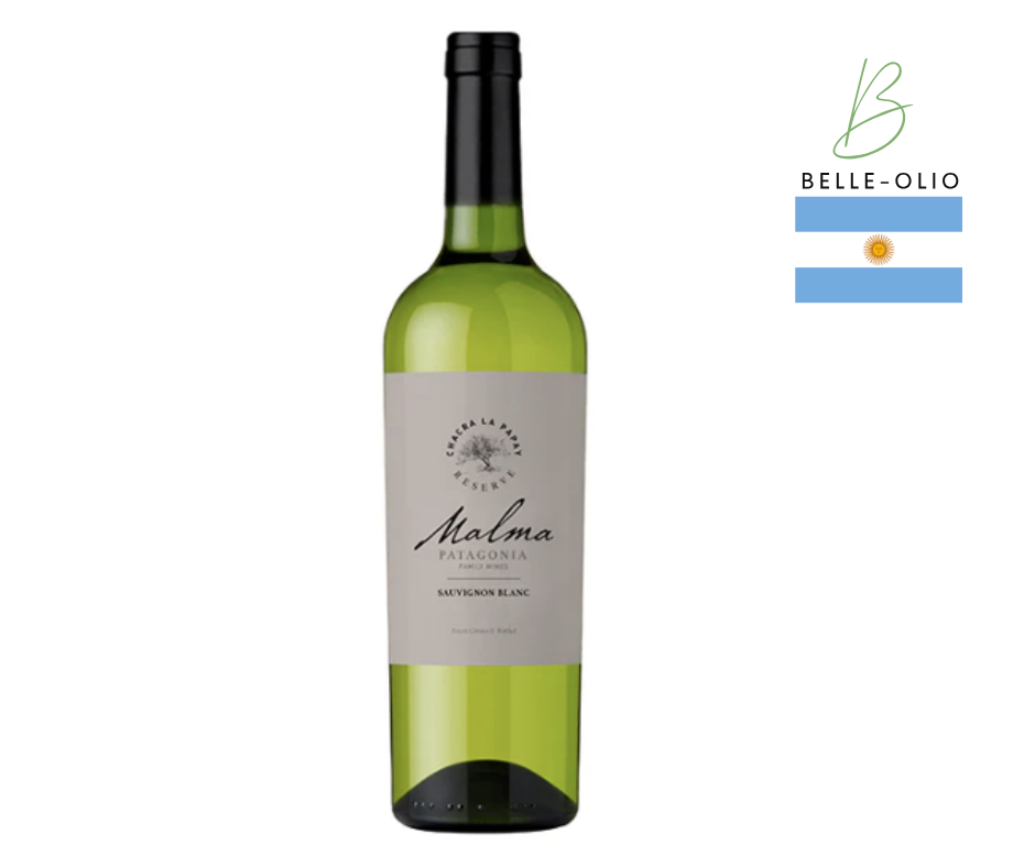 Malma Chacra La Papay Sauvignon Blanc - Verfijnde Sauvignon Blanc uit Patagonië met frisse smaken van citrus en sierlijke zuurtjes