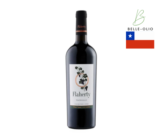 Flaherty Wines Tequal Vineyard Tempranillo - Een dry-farmed Tempranillo uit Chili met een vrolijk aroma van wilde kersen en bramen. Stevig, strak en pittig