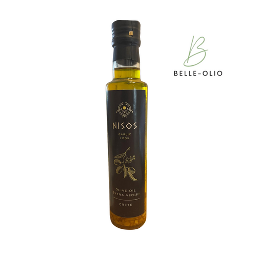 Nisos Olijfolie met Lookblokjes – uit Kreta, Griekenland