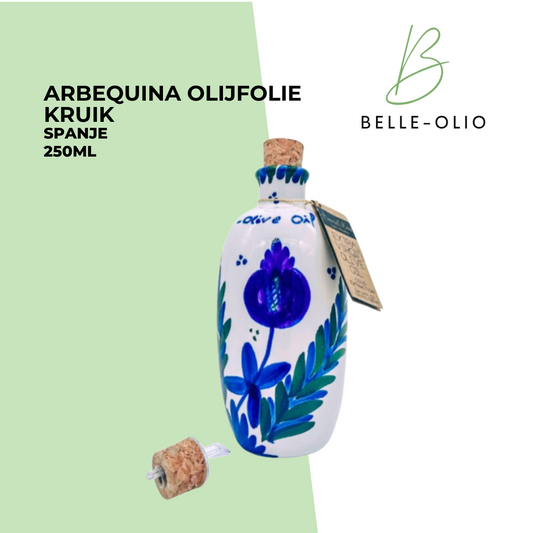 Arbequina olijfolie in unieke kruik 250ML.Extra premium olijfolie van eerste persing! "Limited Edition!"