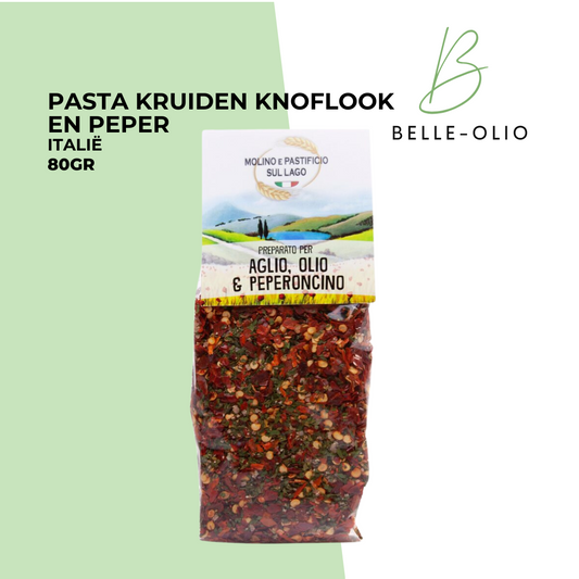 Pasta kruiden knoflook en peper  - Zo eet je pasta in Italië