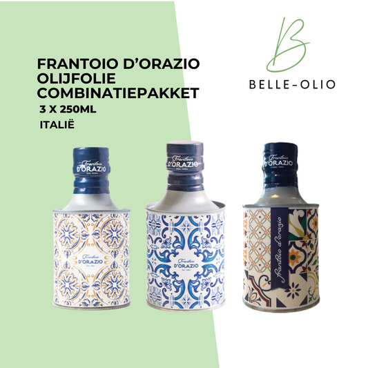 Frantoio d’Orazio olijfolie combinatiepakket - Mediterraans Goud