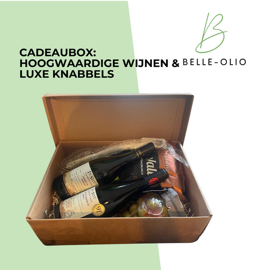 Cadeaubox: Hoogwaardige wijnen & luxe knabbels - Verras je geliefden, vrienden of zakenrelaties met een stijlvolle cadeau