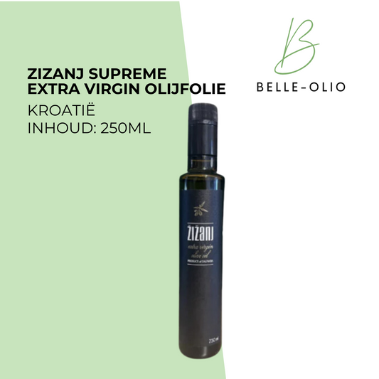 Zizanj Supreme Extra Virgin Olijfolie  250 ml - Kroatië: De Essentie van Pure Kwaliteit